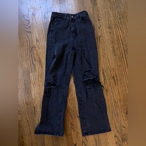 Black ripped Jeans EU38